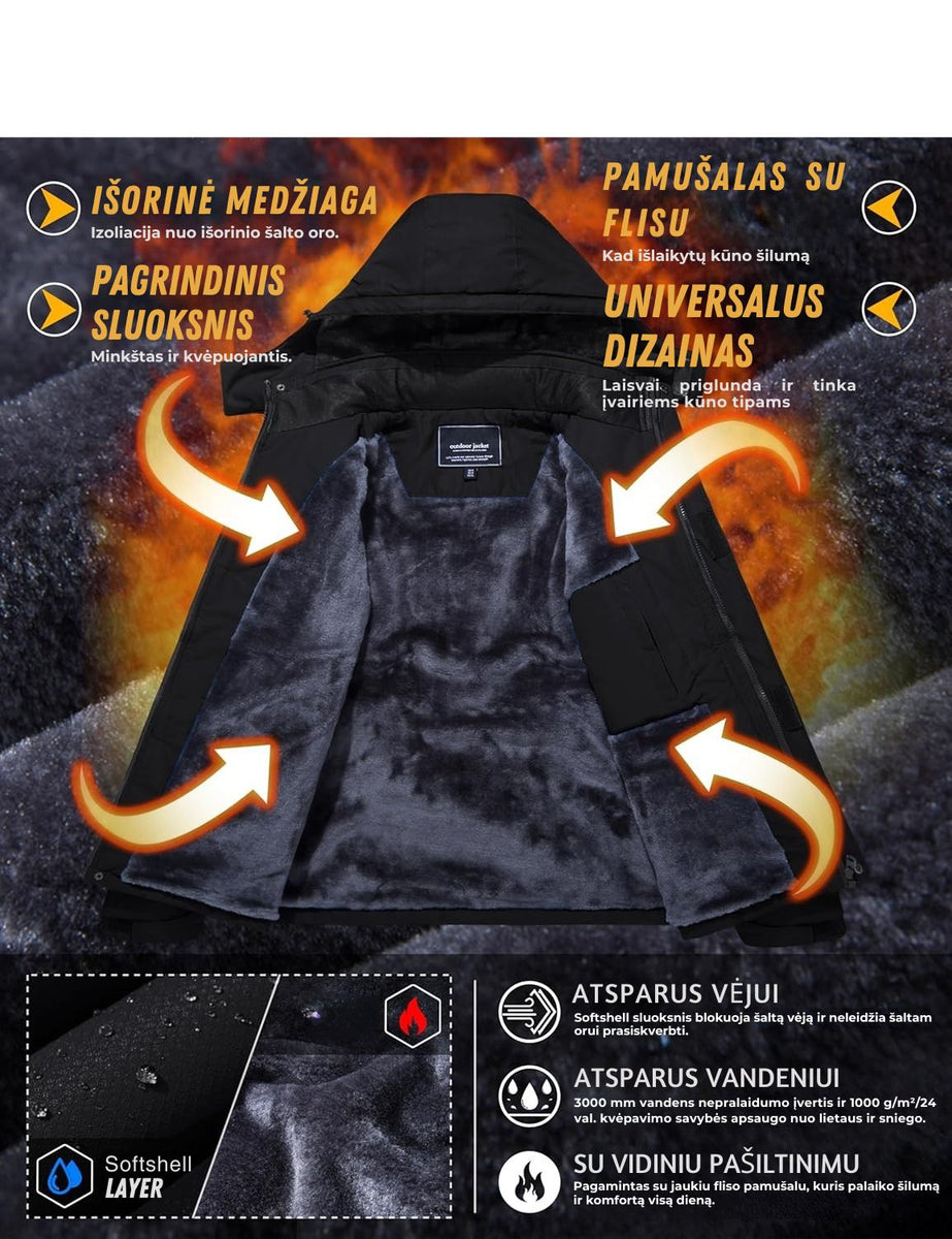 Outdoorsport Žieminė Striukė Su Pašiltinimu