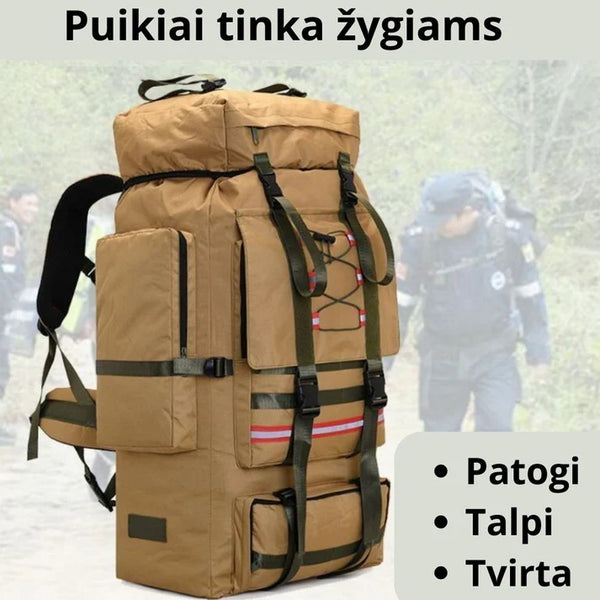 130l Talpos Turistinė Kuprinė