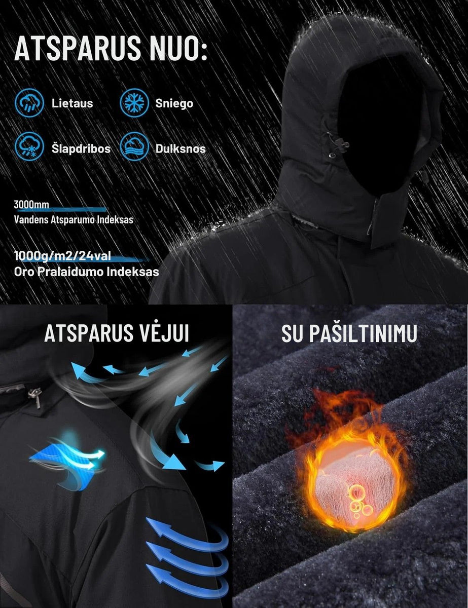 Outdoorsport Žieminė Striukė Su Pašiltinimu