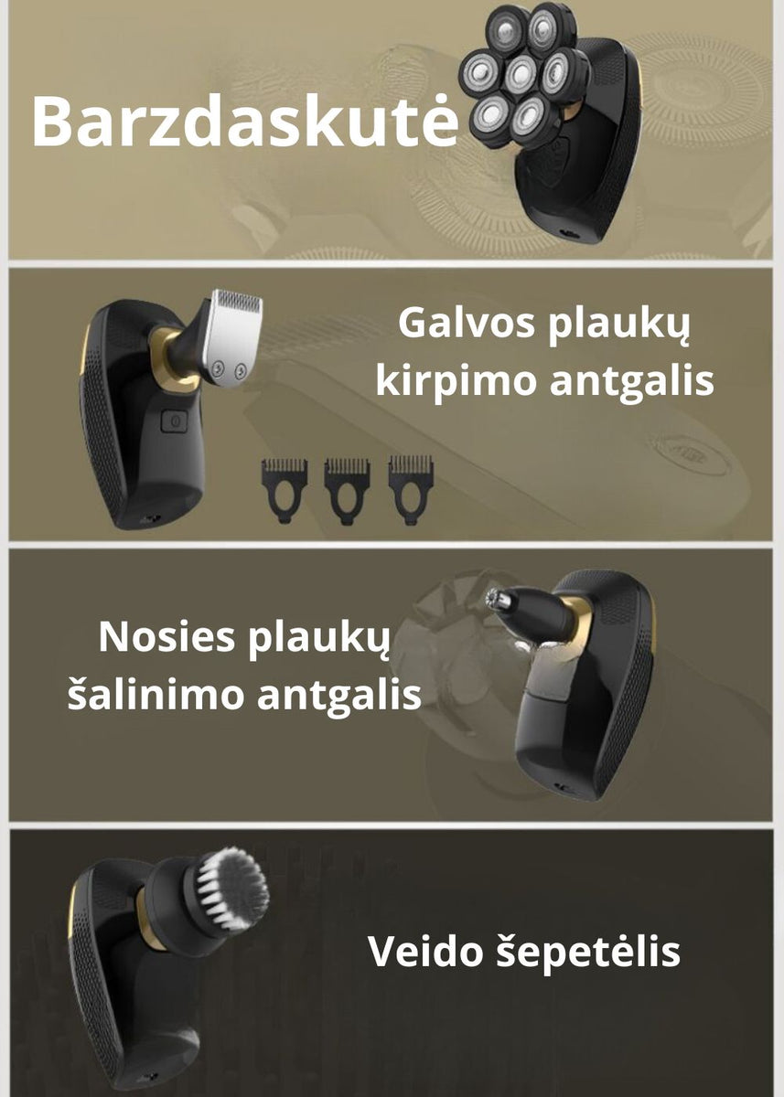 Vandeniui Atspari Vyriška Barzdaskutė