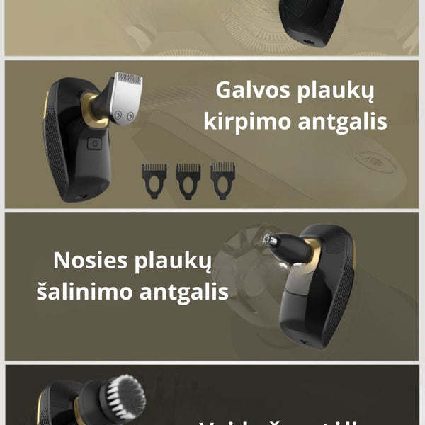 Vandeniui Atspari Vyriška Barzdaskutė
