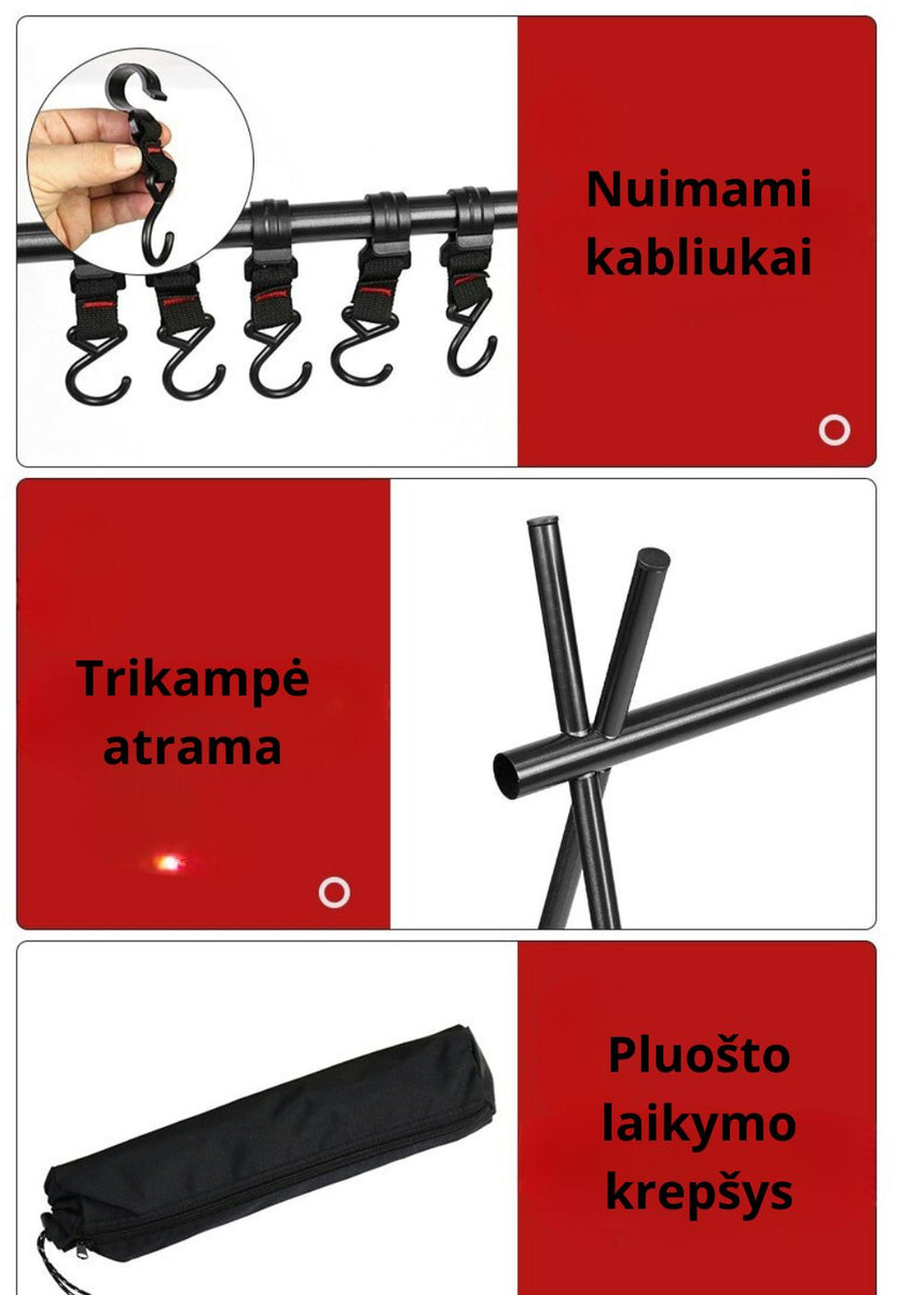 Nešiojamas Stovyklavimo Rinkinys