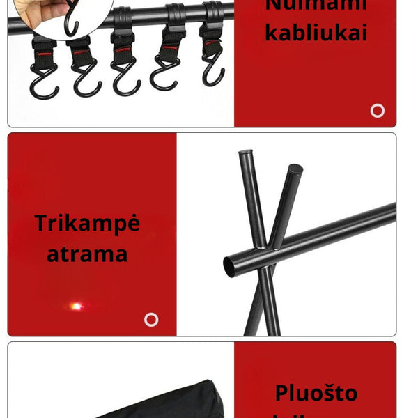 Nešiojamas Stovyklavimo Rinkinys