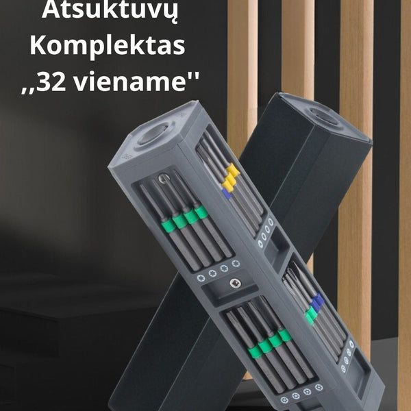 Atsuktuvų Komplektas ,,32 Viename''